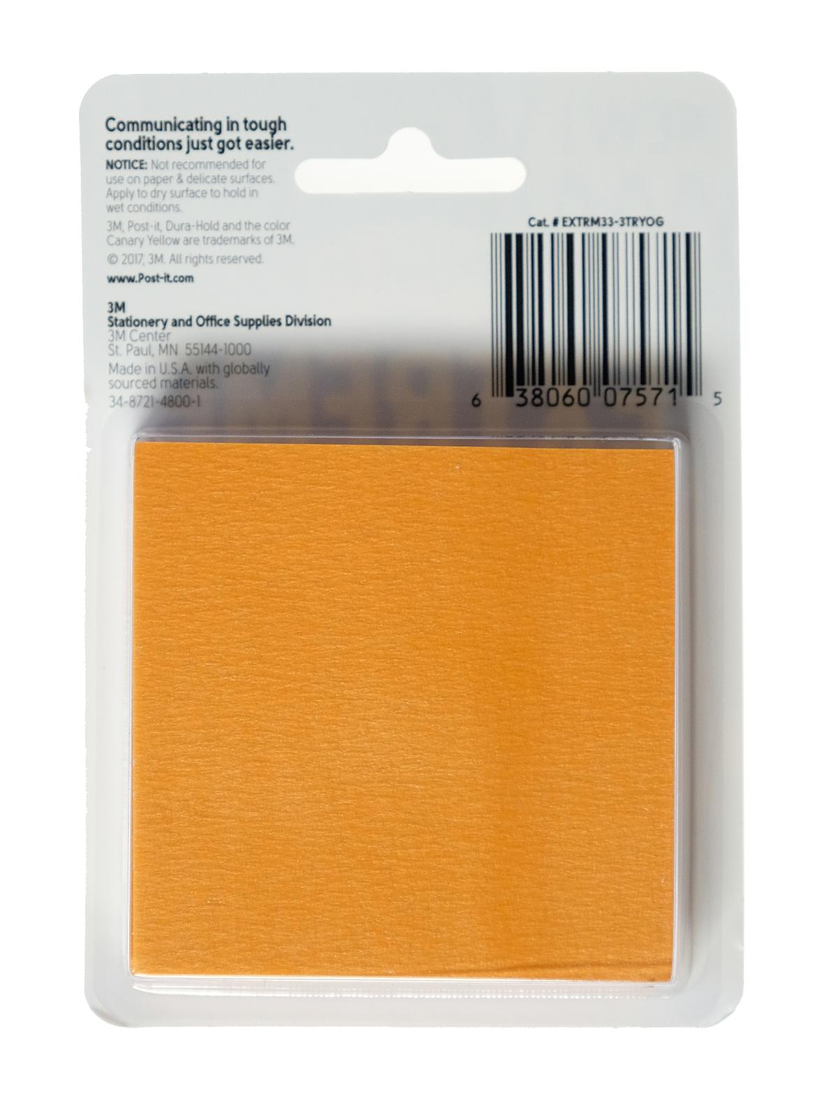 Extreme Notes orange 3 pack 3 in. x 3 in. EXTRM33-3TRYOG