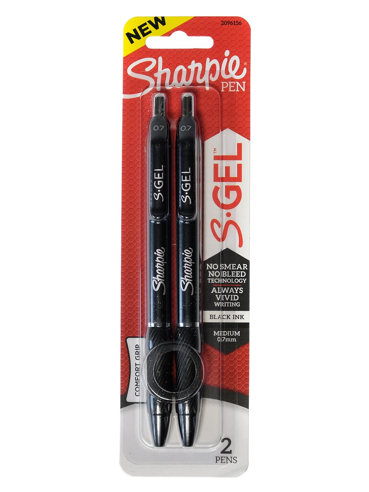 Gel Pens 0.7 mm set of 2 black
