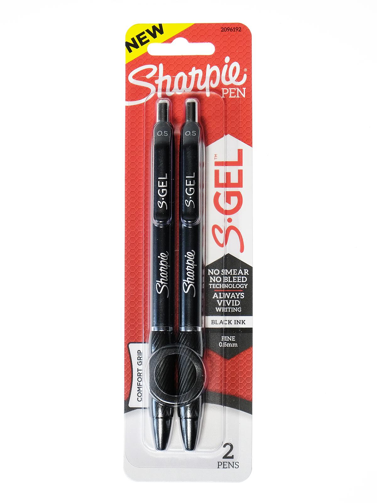 Gel Pens 0.5 mm set of 2 black