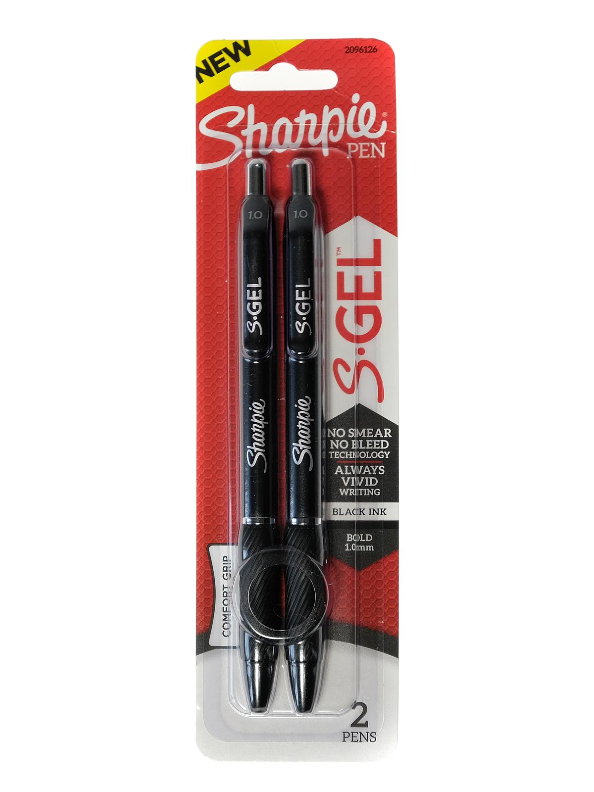 Gel Pens 1.0 mm set of 2 black