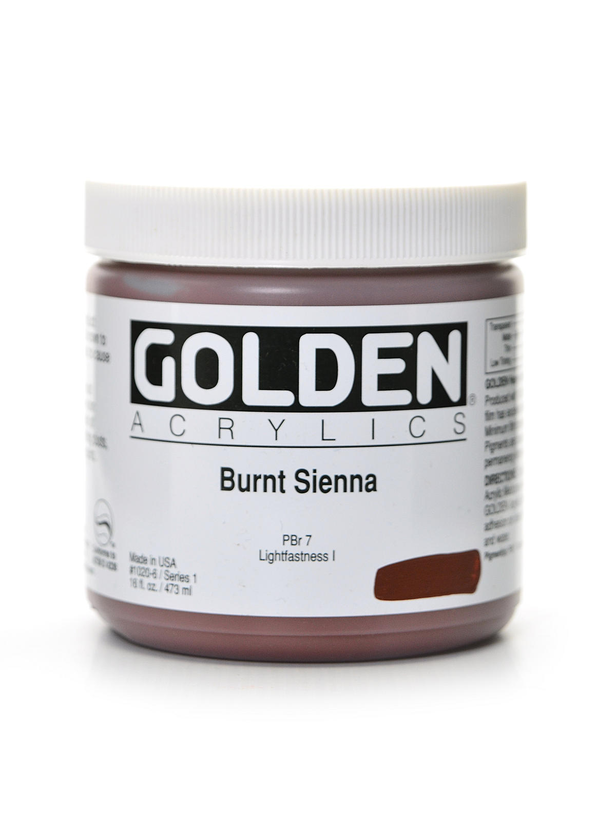 Heavy Body Acrylics burnt sienna 16 oz.