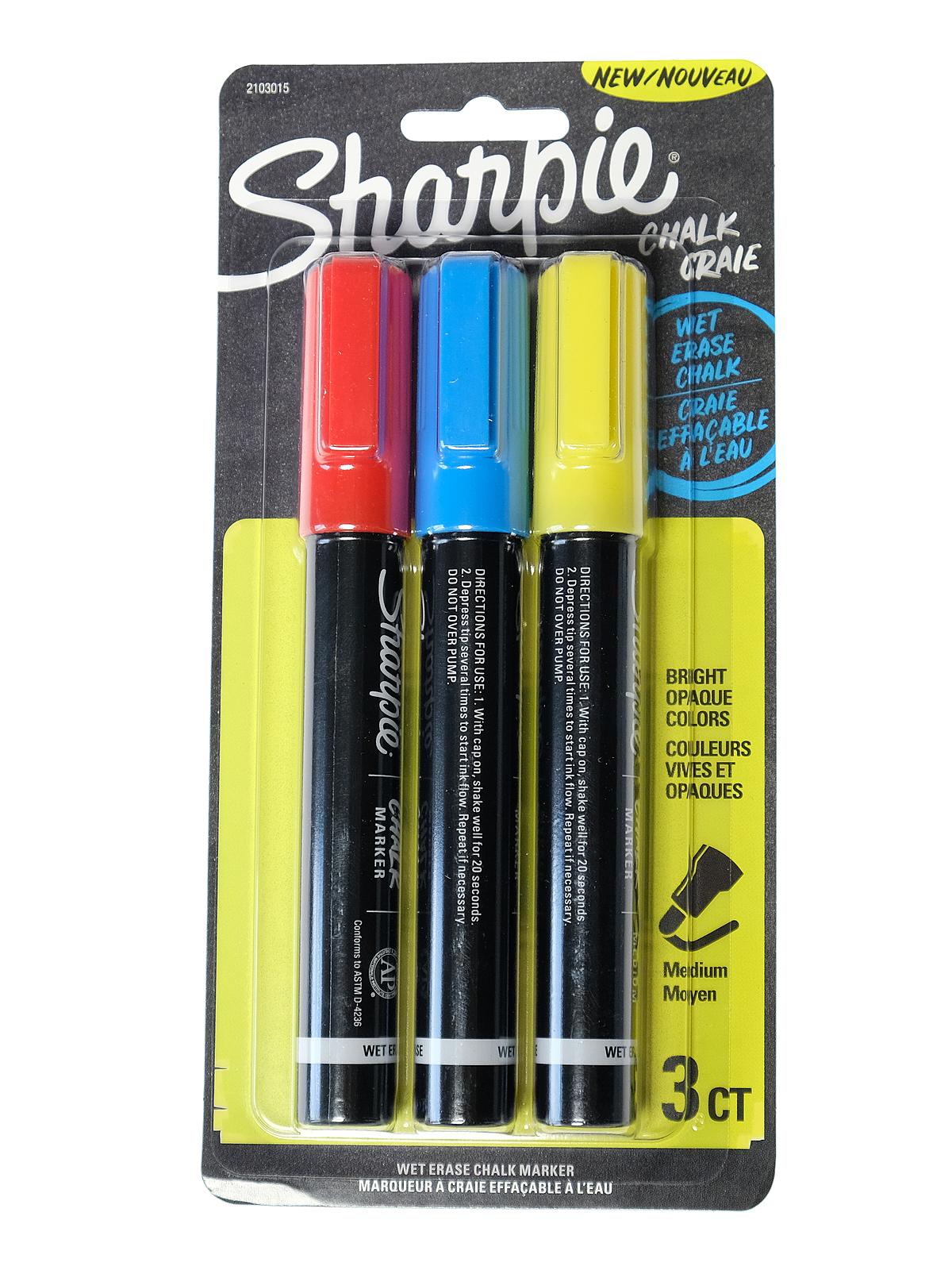 Chalk Markers primary set of 3