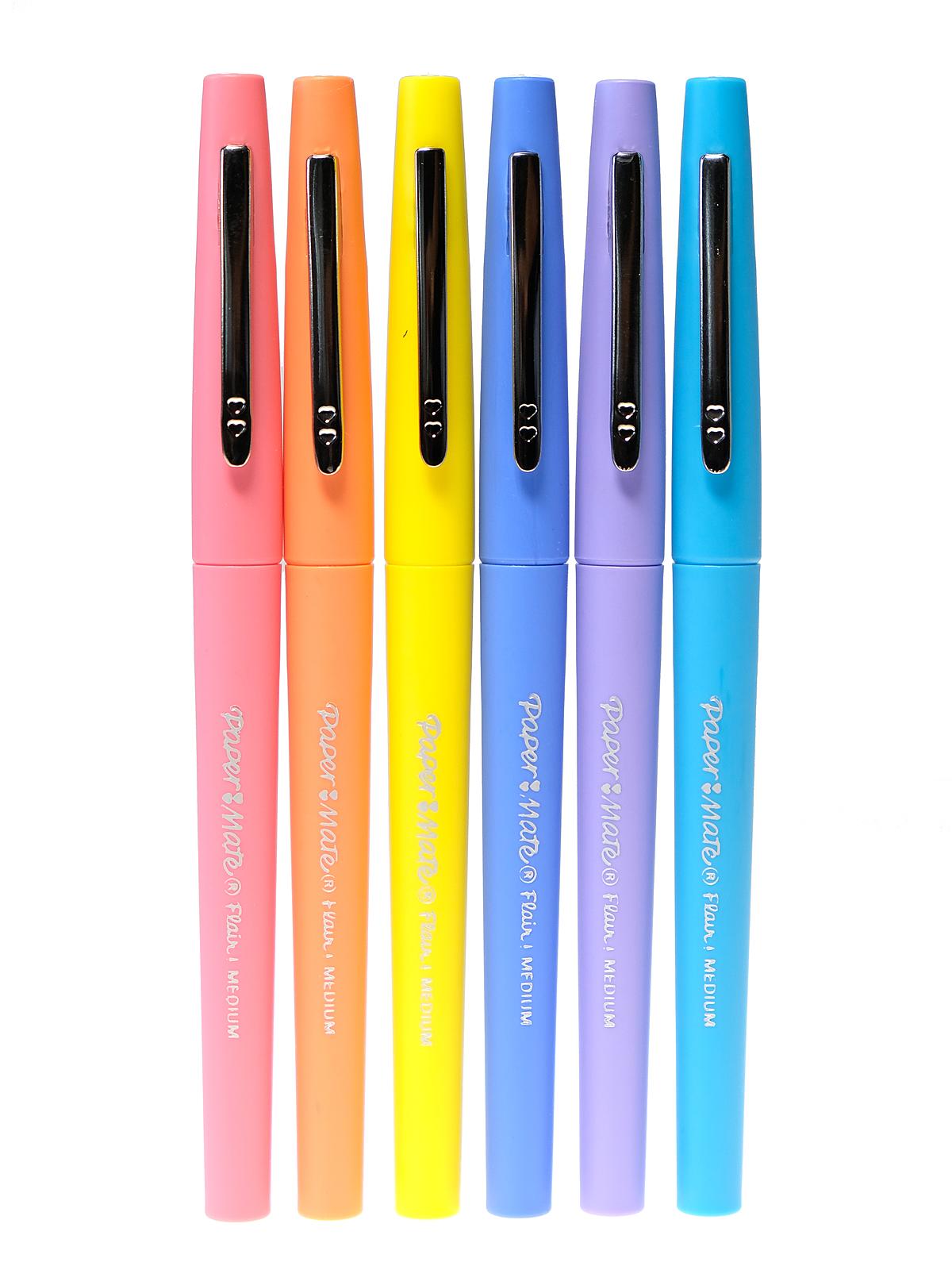 Flair Felt Tip Pens set of 6 retro