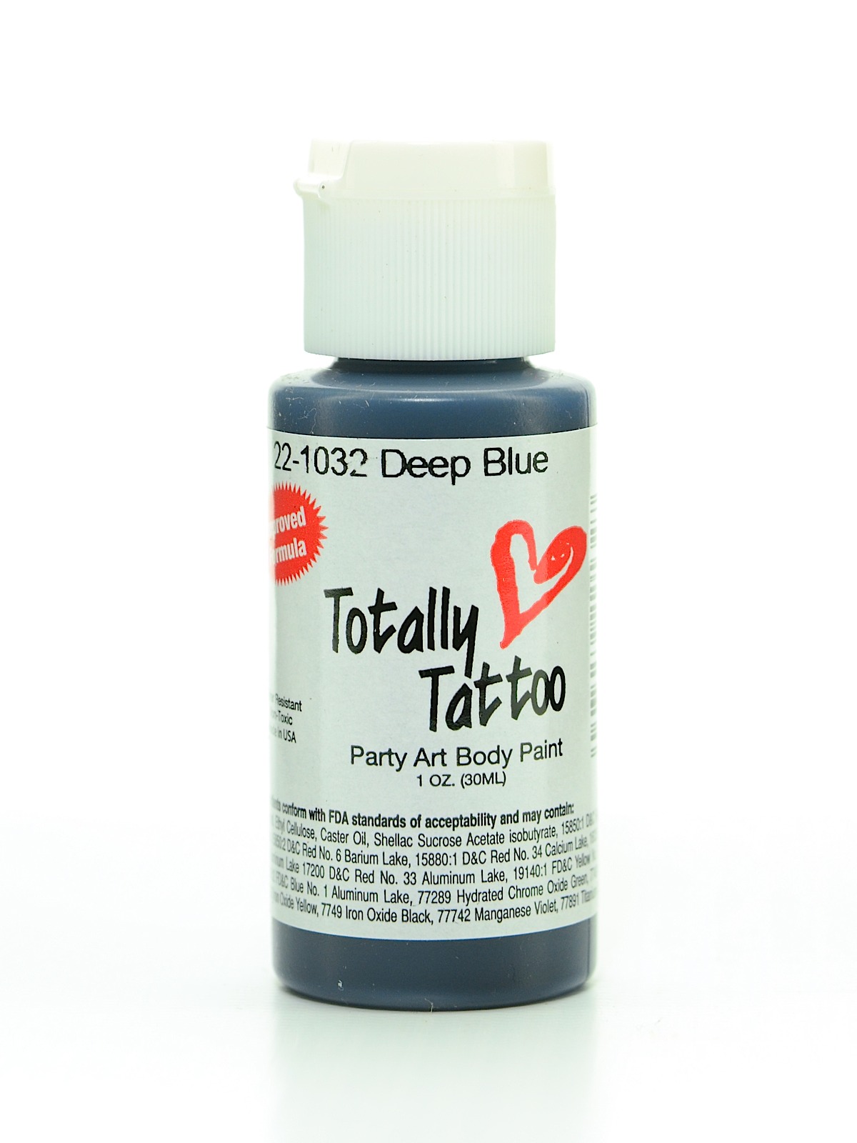 Totally Tattoo System Body Paint Deep Blue 1 Oz.