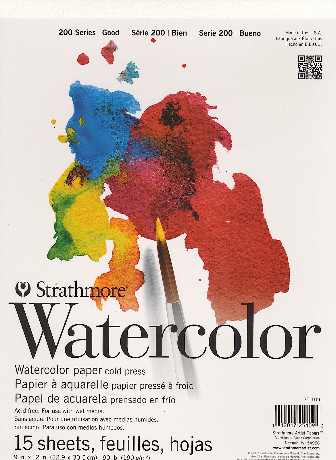 Student Art Watercolor Pads 9 in. x 12 in.