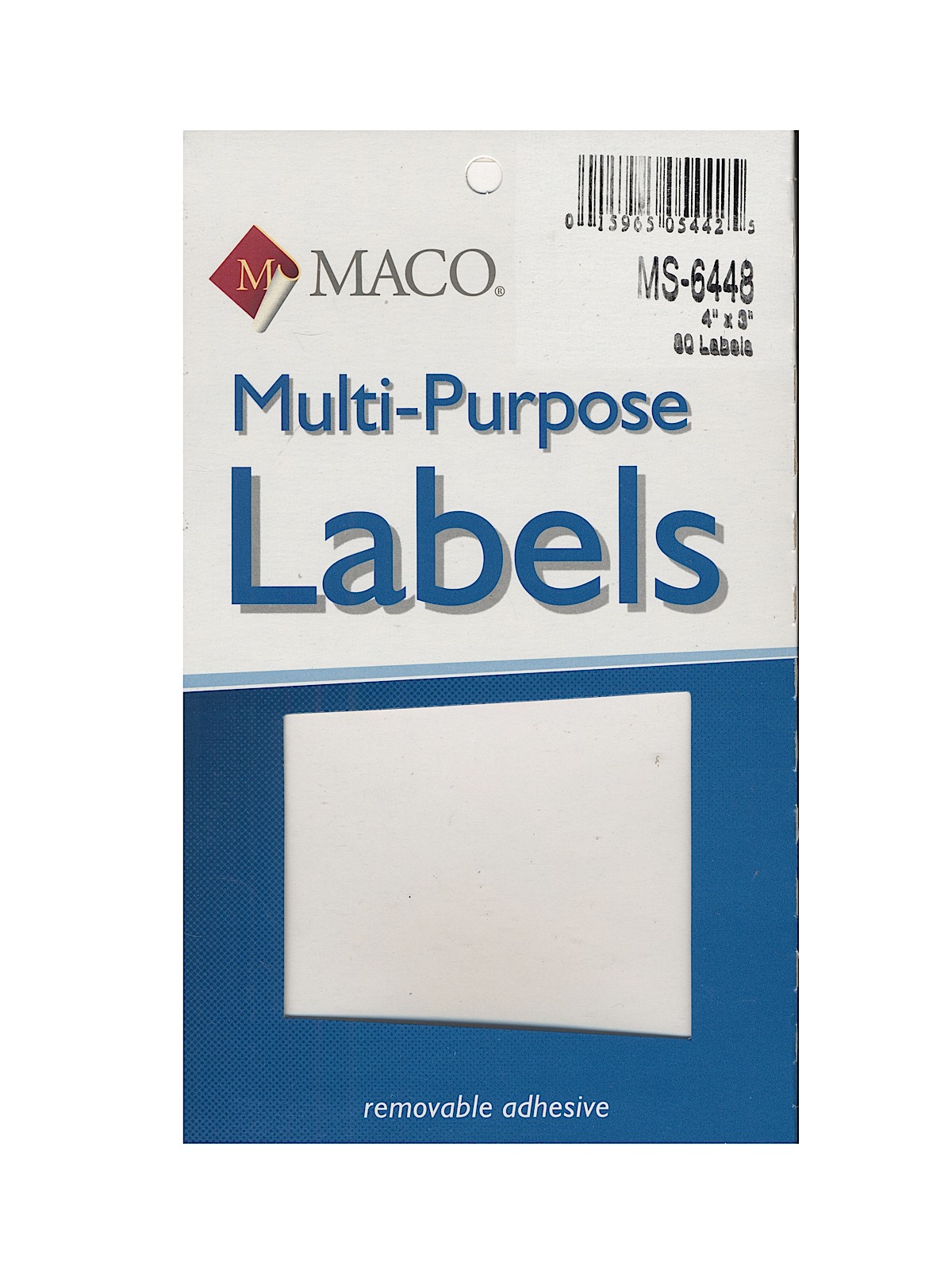 Multi-purpose Handwrite Labels Rectangular 4 In. X 3 In. Pack Of 80