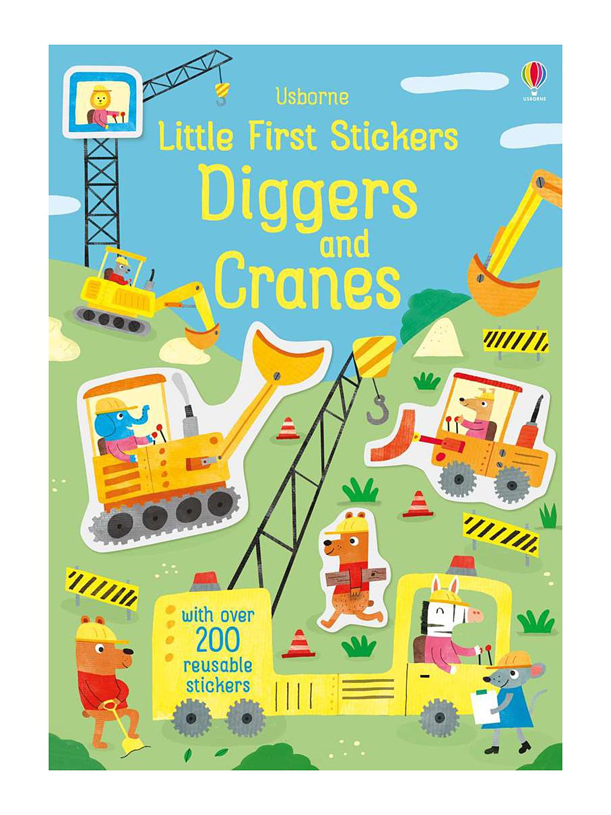 Little Sticker Books Diggers and Cranes