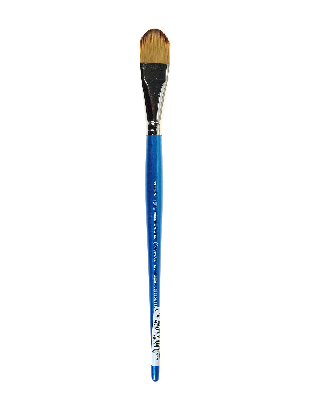 Cotman Water Colour Brushes 3 4 in. filbert 668