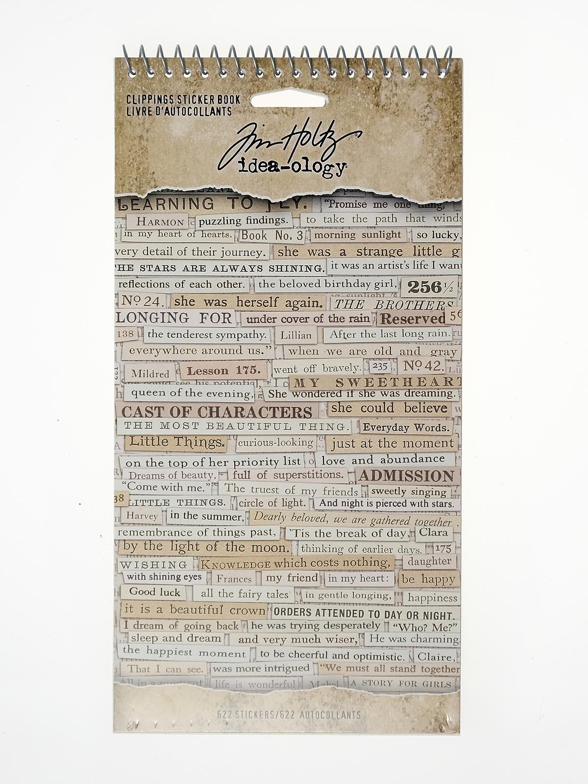 Idea-ology Paperie clippings sticker book 622 pieces