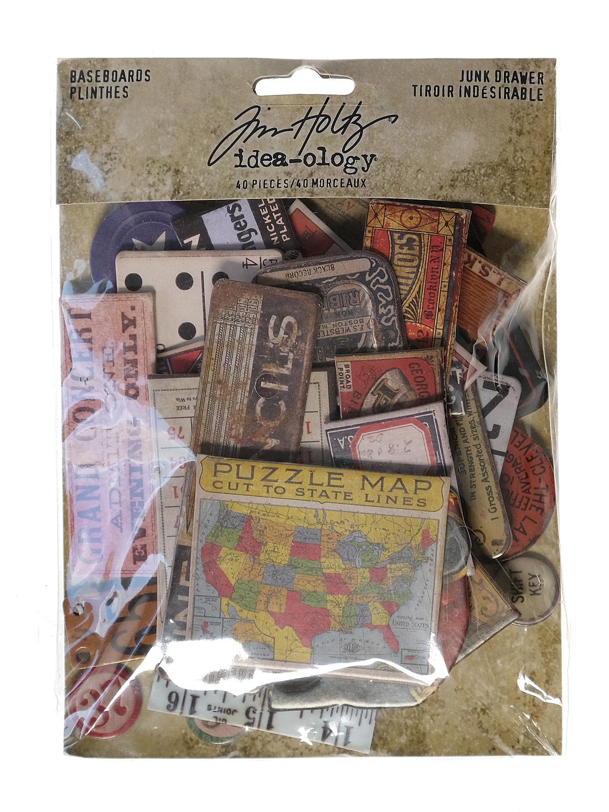 Idea-ology Paperie baseboards junk drawer 40 pieces