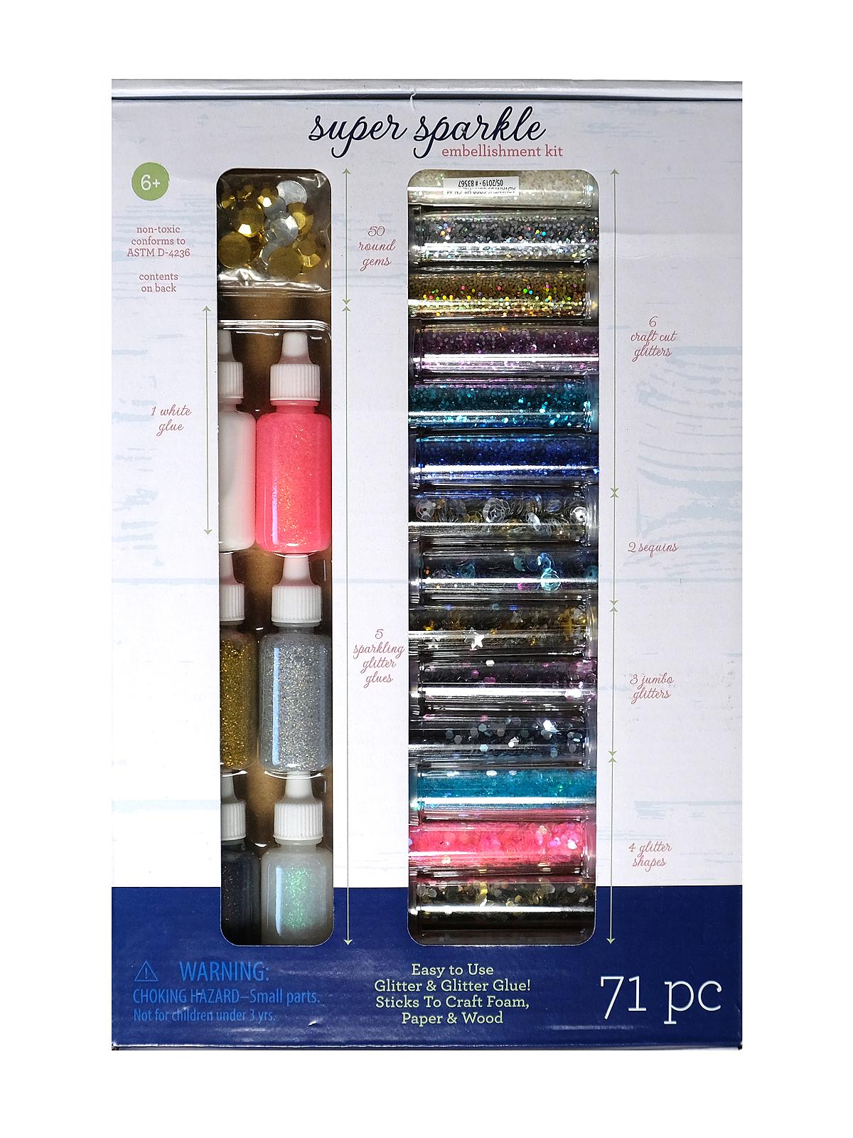 Super Sparkle Embellishment Kit 71 pieces
