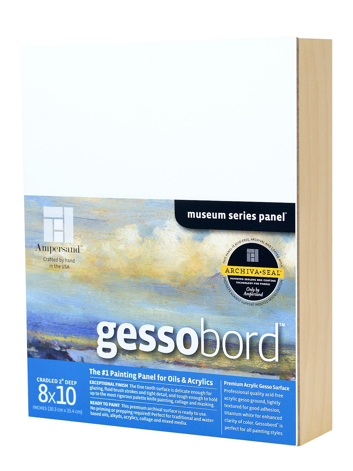 Cradled Gessobord 8 in. x 10 in. 2 in. each