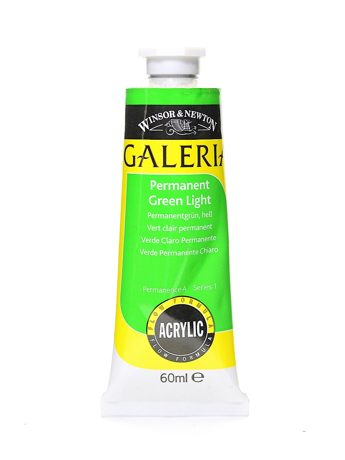 Galeria Flow Formula Acrylic Colours permanent green light 60 ml 483