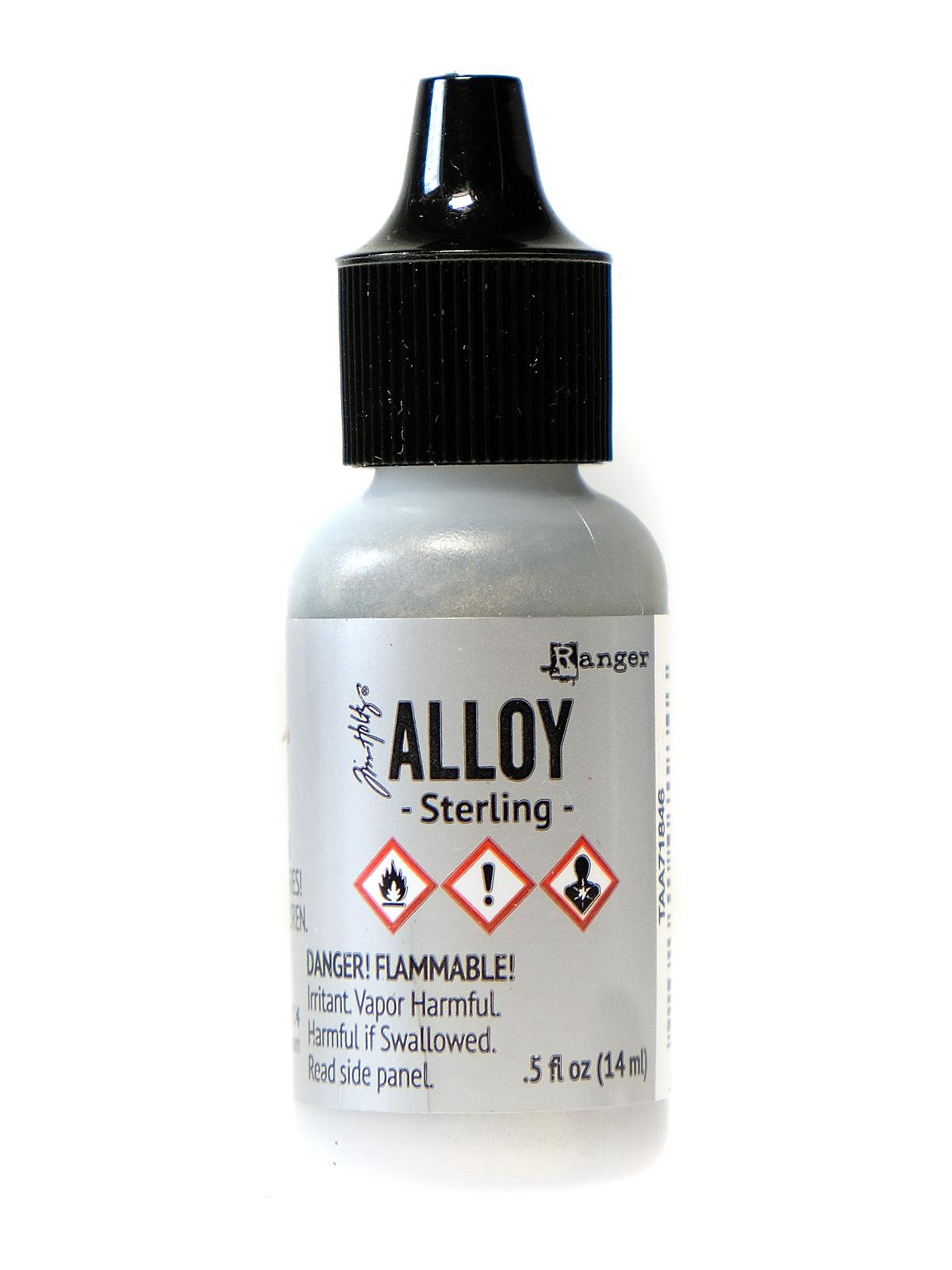 Tim Holtz Alcohol Ink Alloys 0.5 fl. oz. bottle sterling