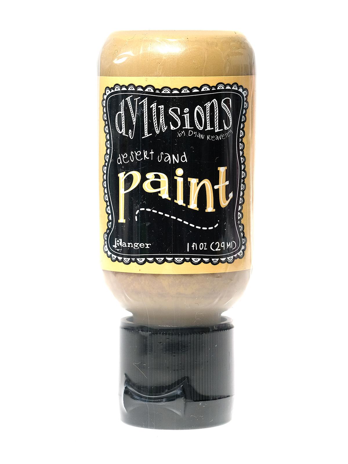 Dylusions Flip Cap Paint 1 oz. bottle desert sand
