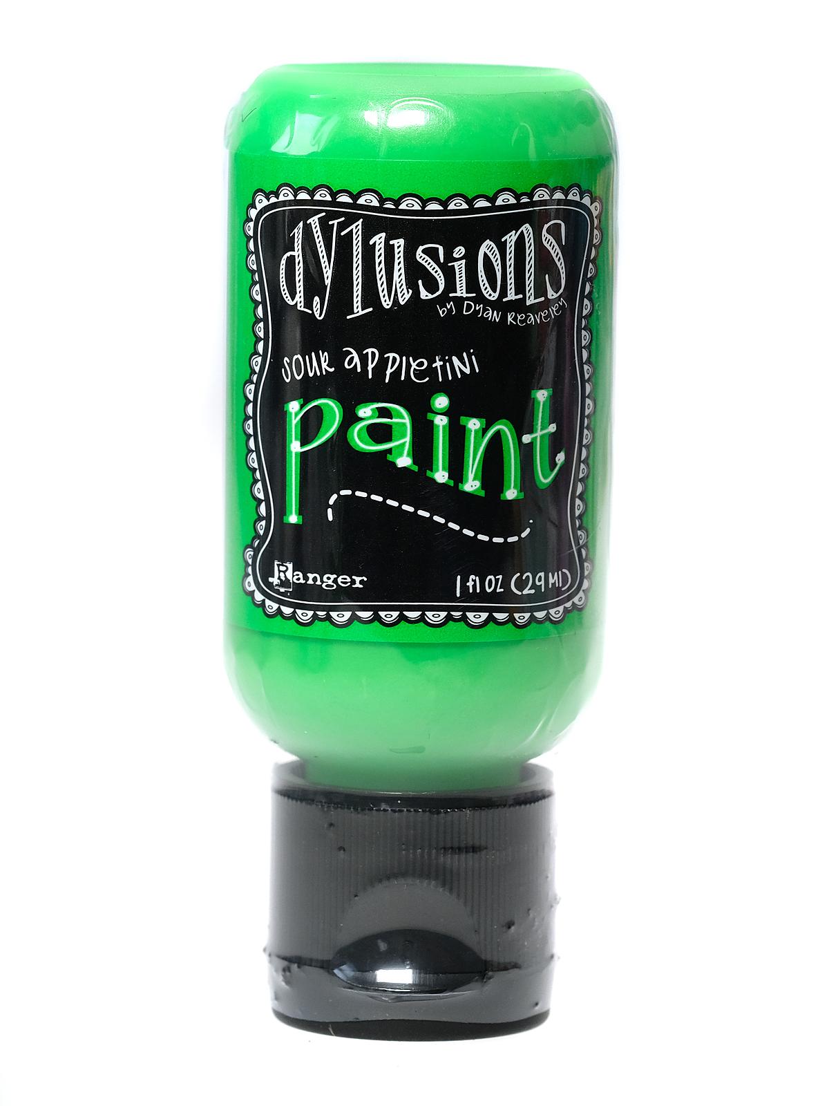 Dylusions Flip Cap Paint 1 oz. bottle sour appletini