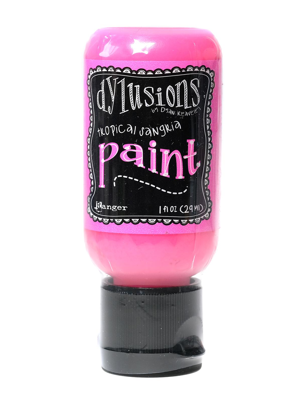 Dylusions Flip Cap Paint 1 oz. bottle tropical sangria