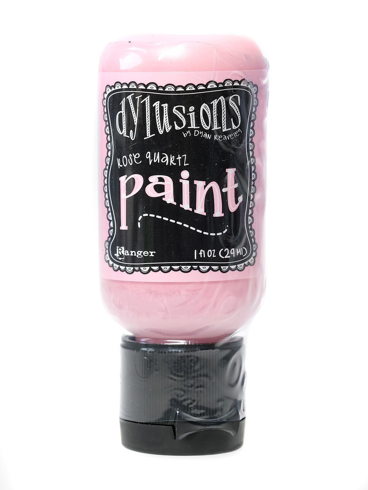 Dylusions Flip Cap Paint 1 oz. bottle rose quartz