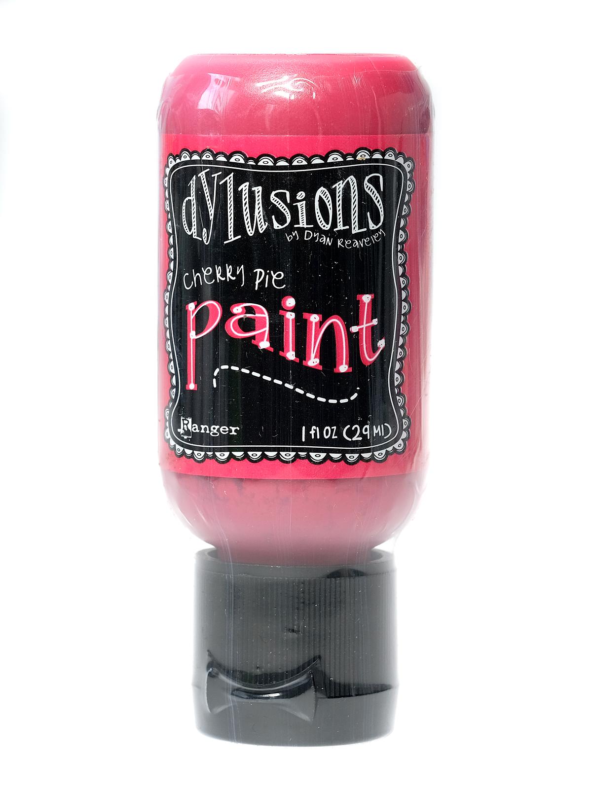 Dylusions Flip Cap Paint 1 oz. bottle cherry pie