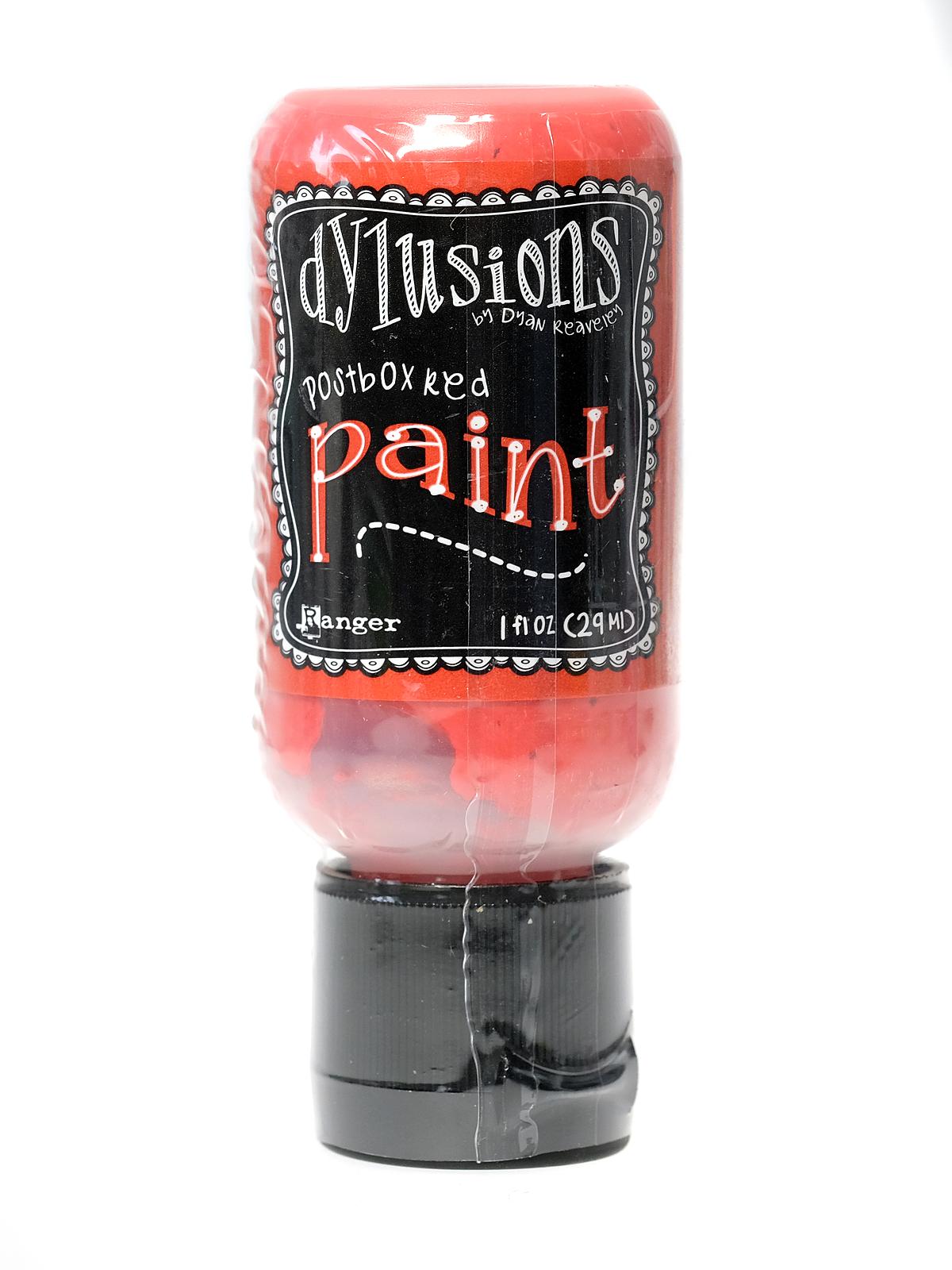 Dylusions Flip Cap Paint 1 oz. bottle postbox red