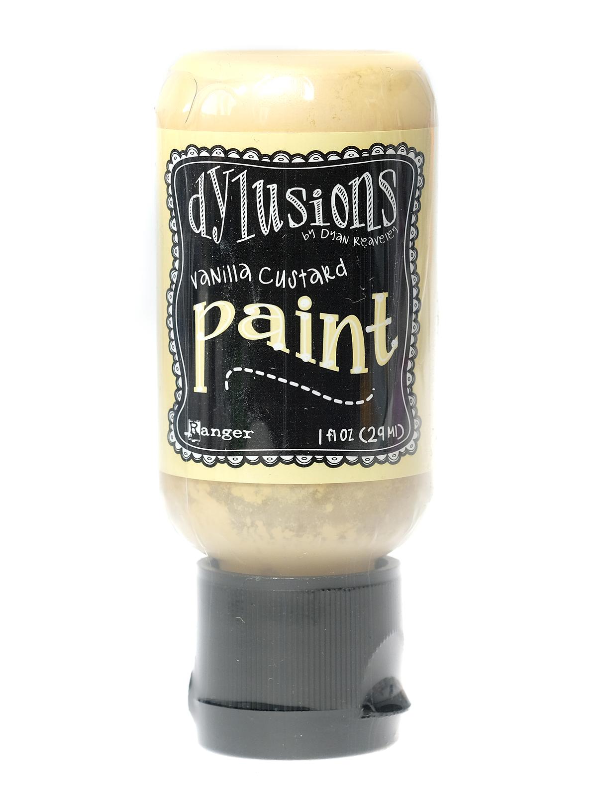 Dylusions Flip Cap Paint 1 oz. bottle vanilla custard