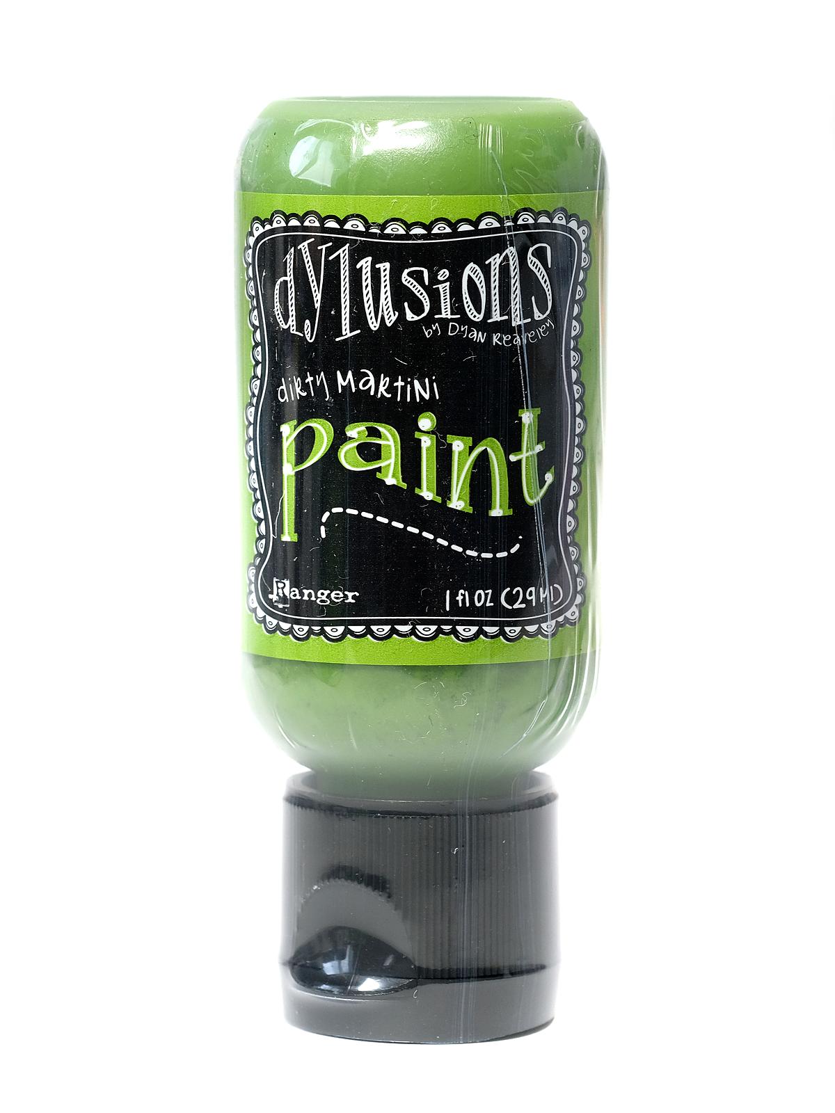 Dylusions Flip Cap Paint 1 oz. bottle dirty martini