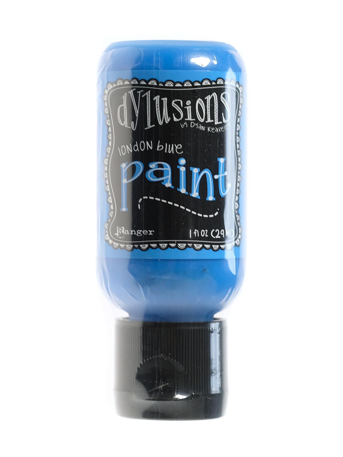 Dylusions Flip Cap Paint 1 oz. bottle london blue
