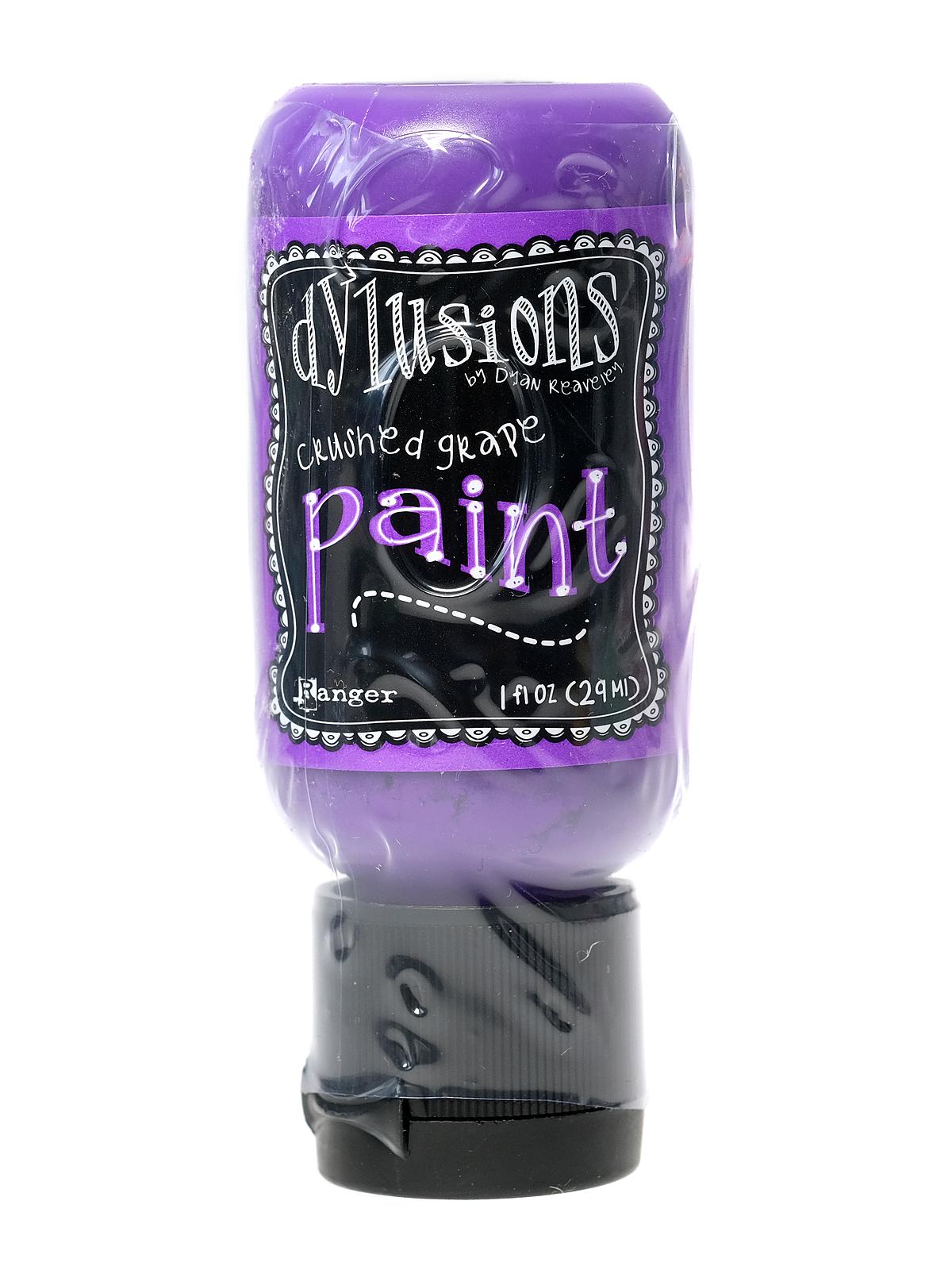 Dylusions Flip Cap Paint 1 oz. bottle crushed grape