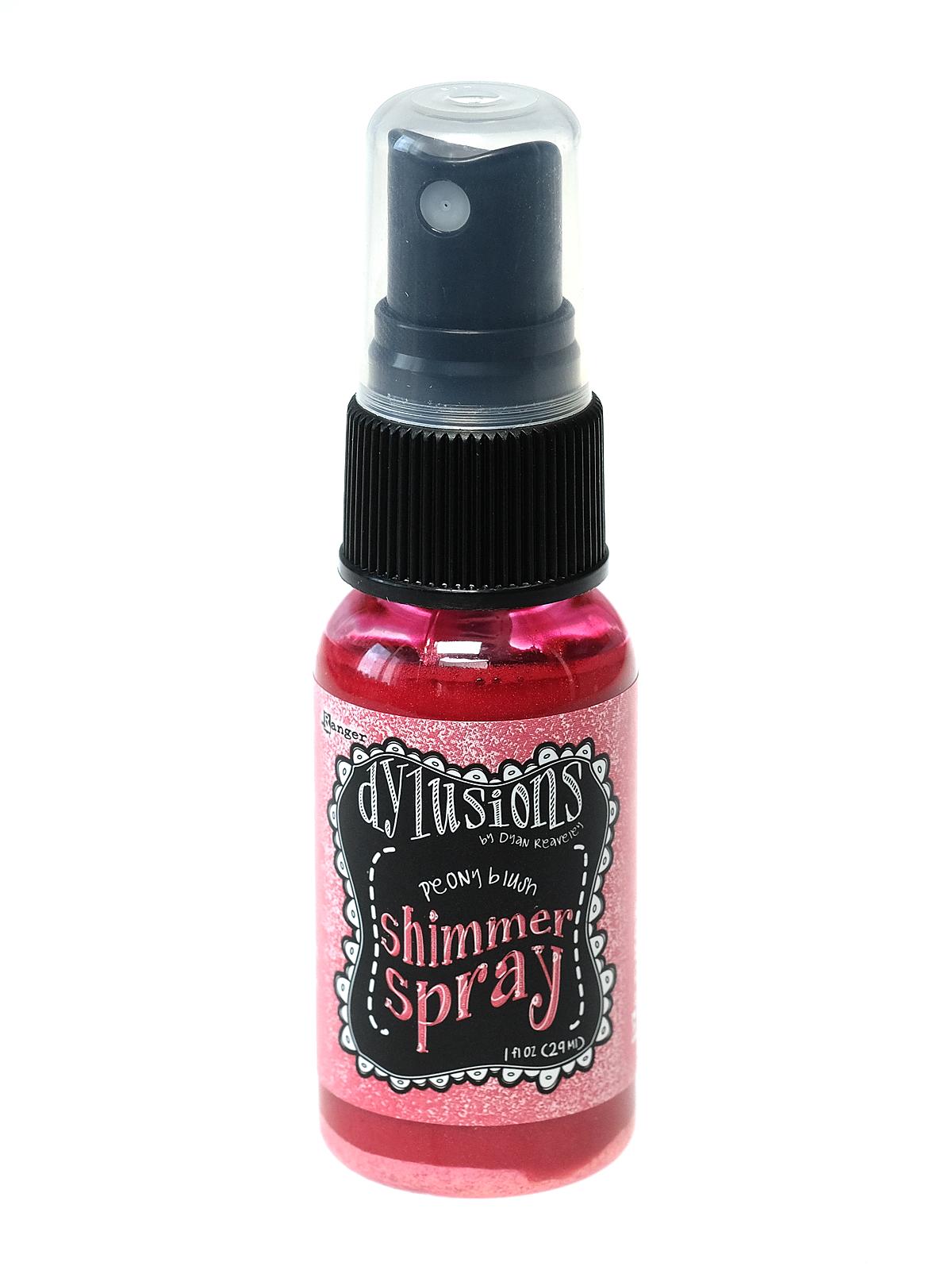 Dylusions Shimmer Sprays peony blush 1 oz. bottle
