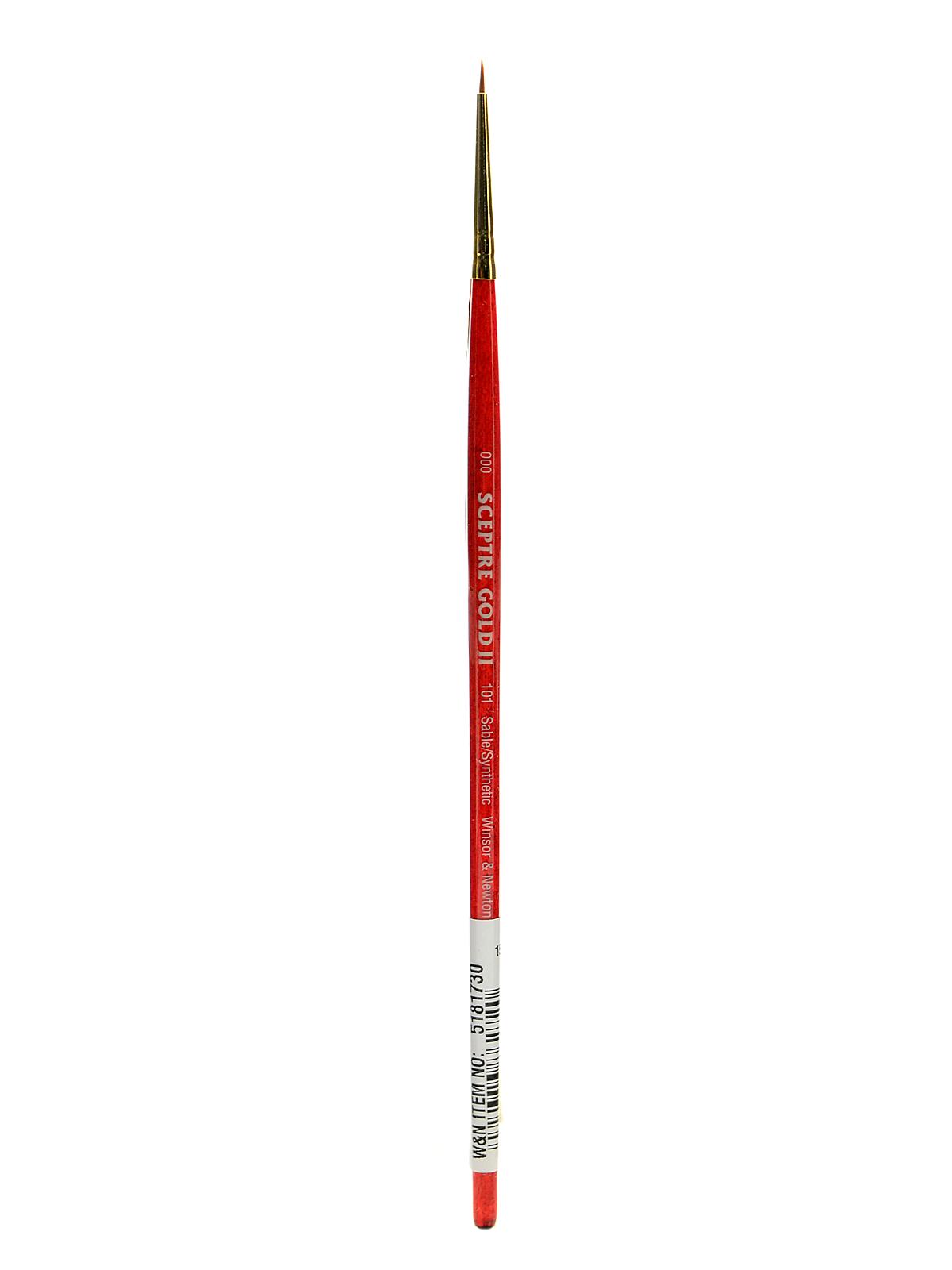 Sceptre Gold II Short Handled Brushes 3 0 round 101