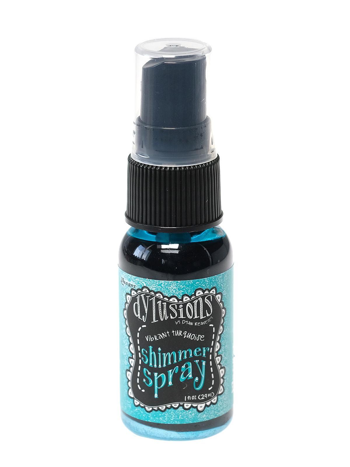 Dylusions Shimmer Sprays vibrant turquoise 1 oz. bottle