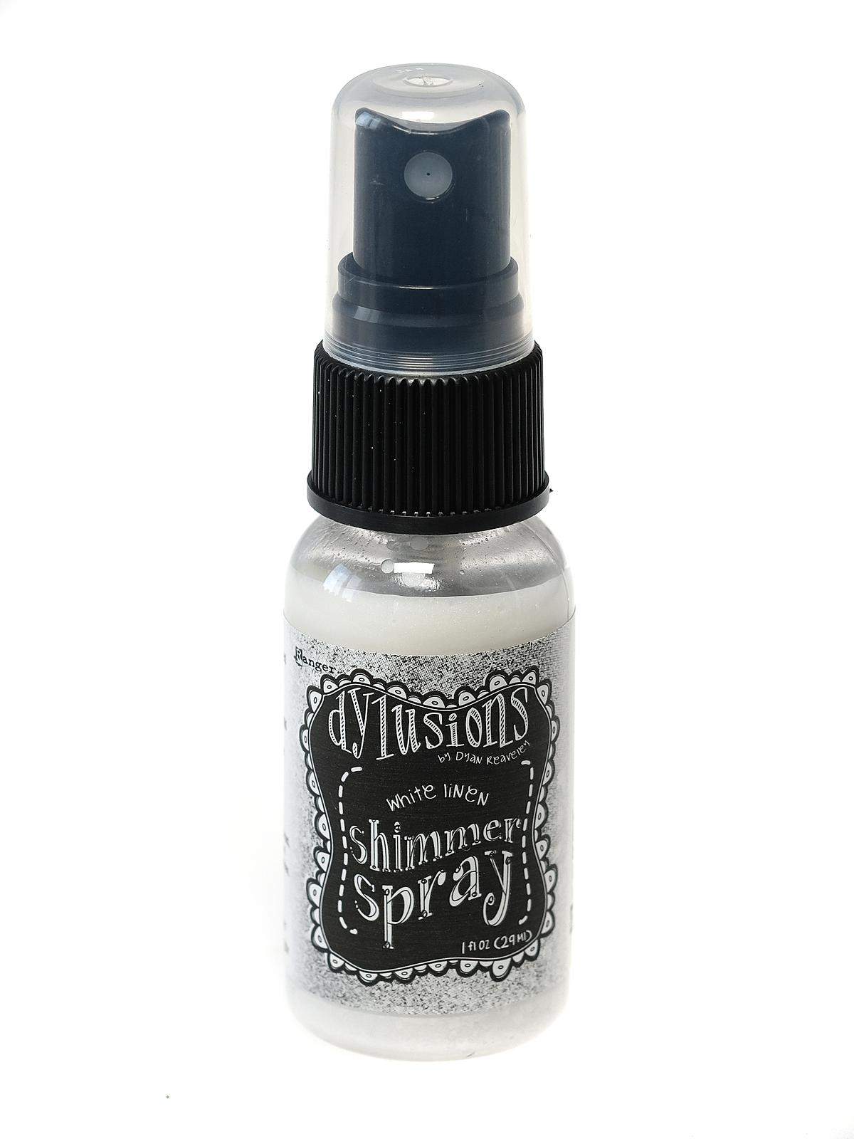 Dylusions Shimmer Sprays white linen 1 oz. bottle