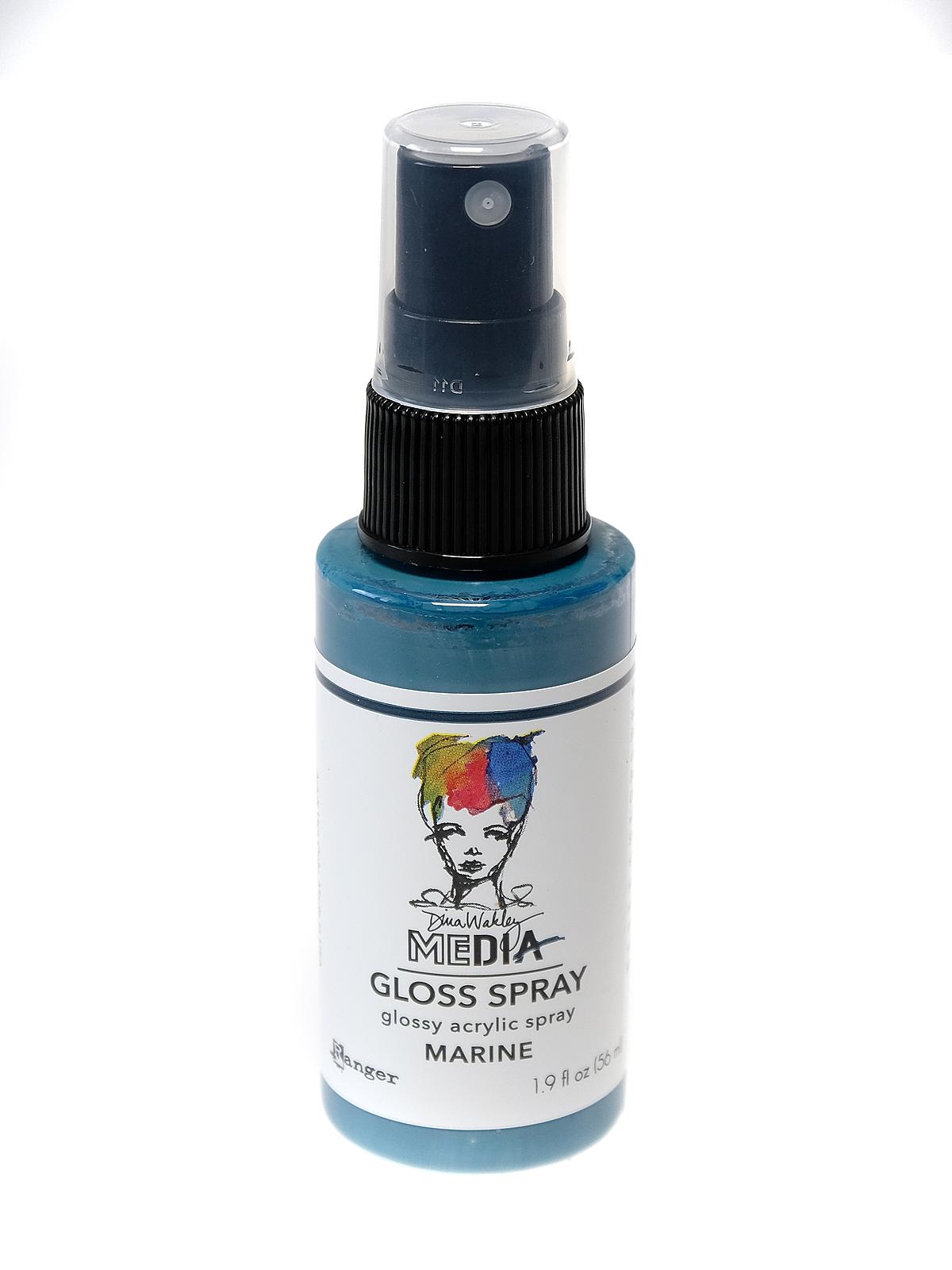 Dina Wakley Media Gloss Spray 1.9 fl. oz. bottle marine