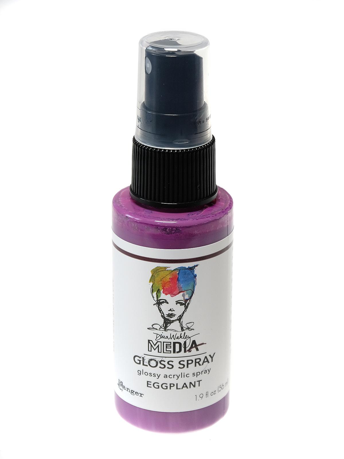 Dina Wakley Media Gloss Spray 1.9 fl. oz. bottle eggplant