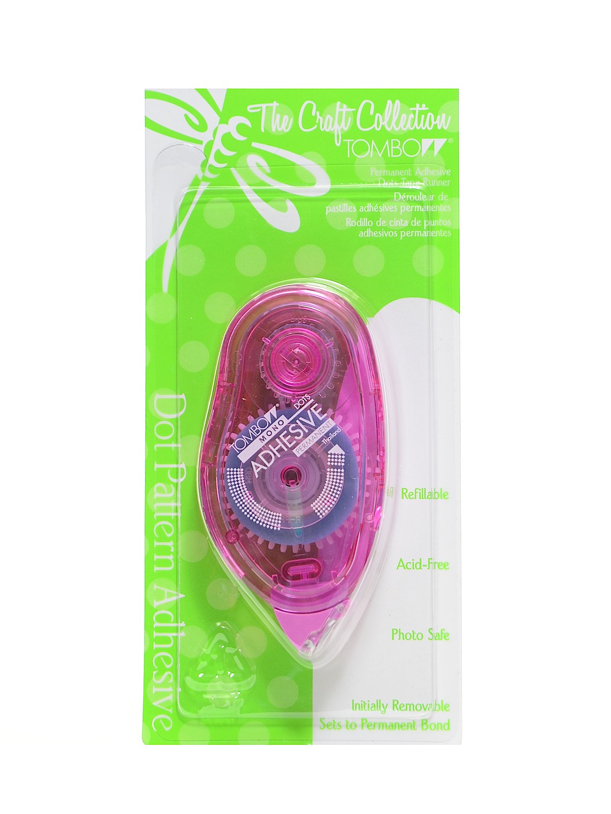 Mono Adhesive refillable adhesive applicator permanent dots