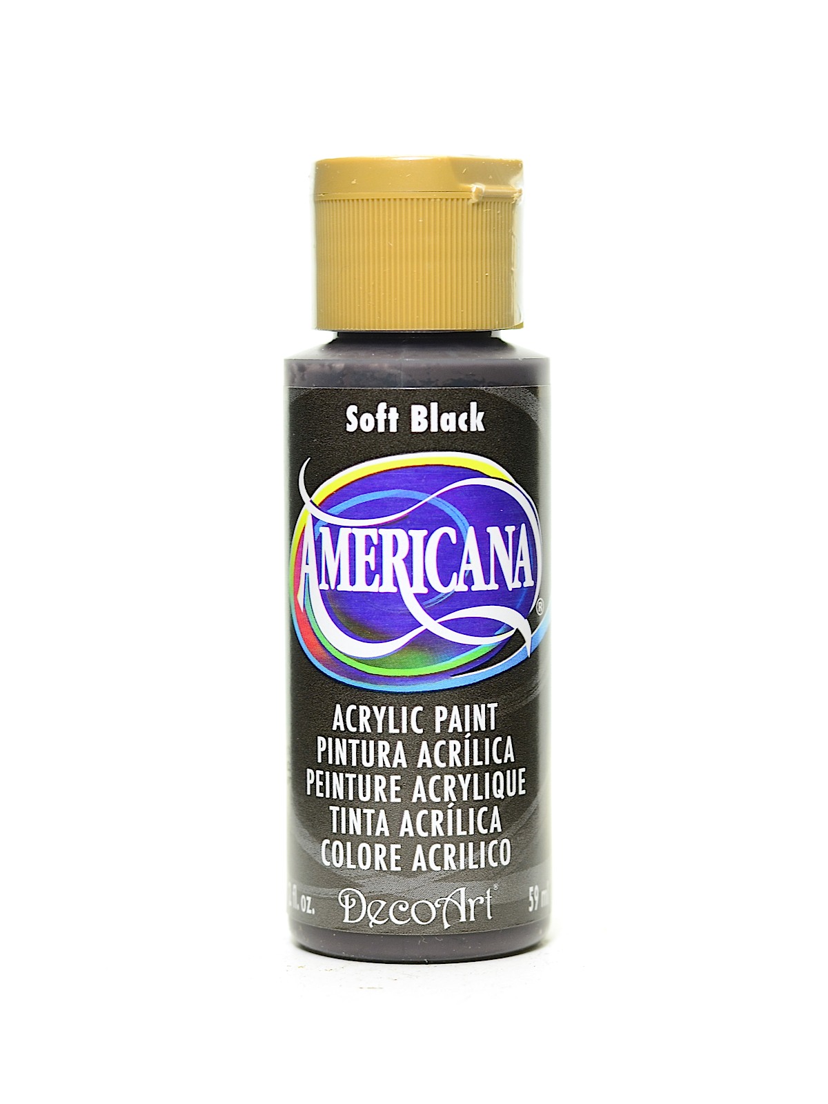 Americana Acrylic Paints soft black 2 oz.