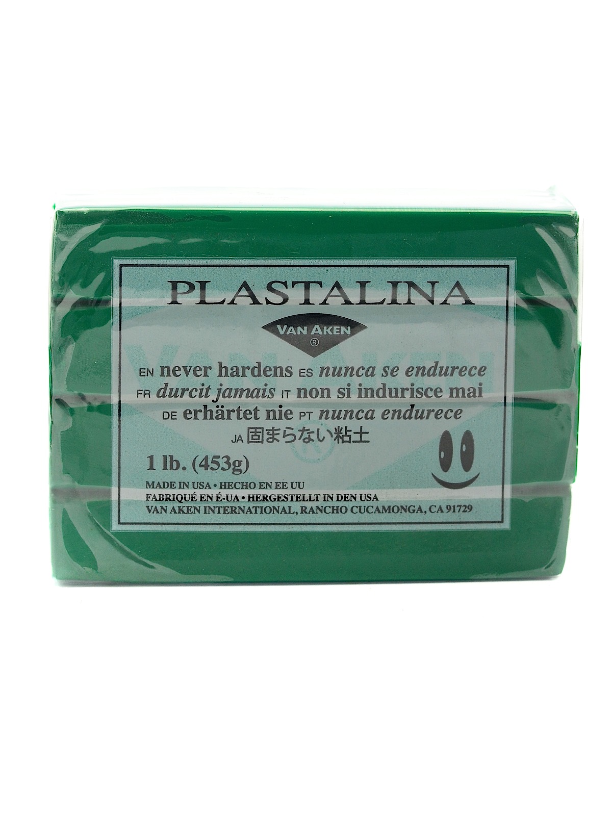 Plastalina Modeling Clay Green 1 Lb. Bar