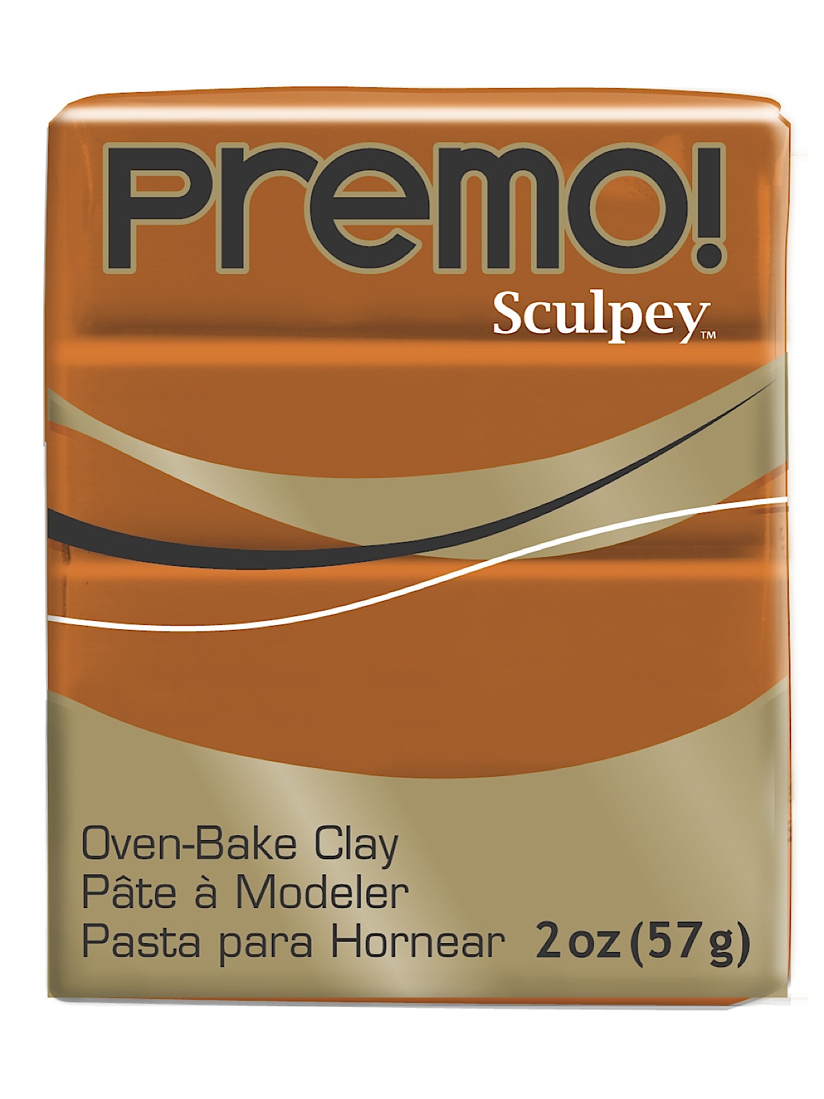 Premo Premium Polymer Clay Raw Sienna 2 Oz.