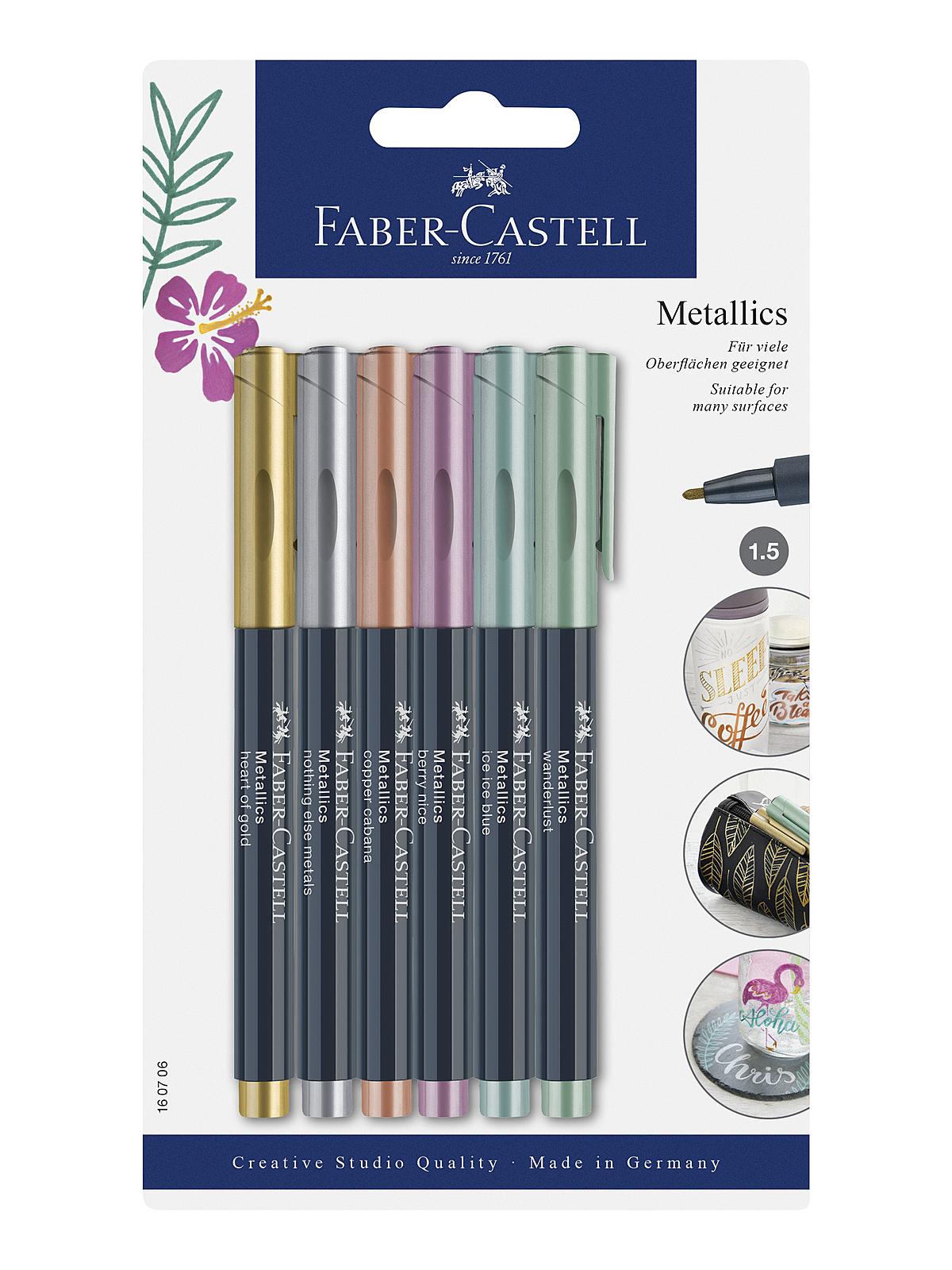 Metallic Markers set of 6