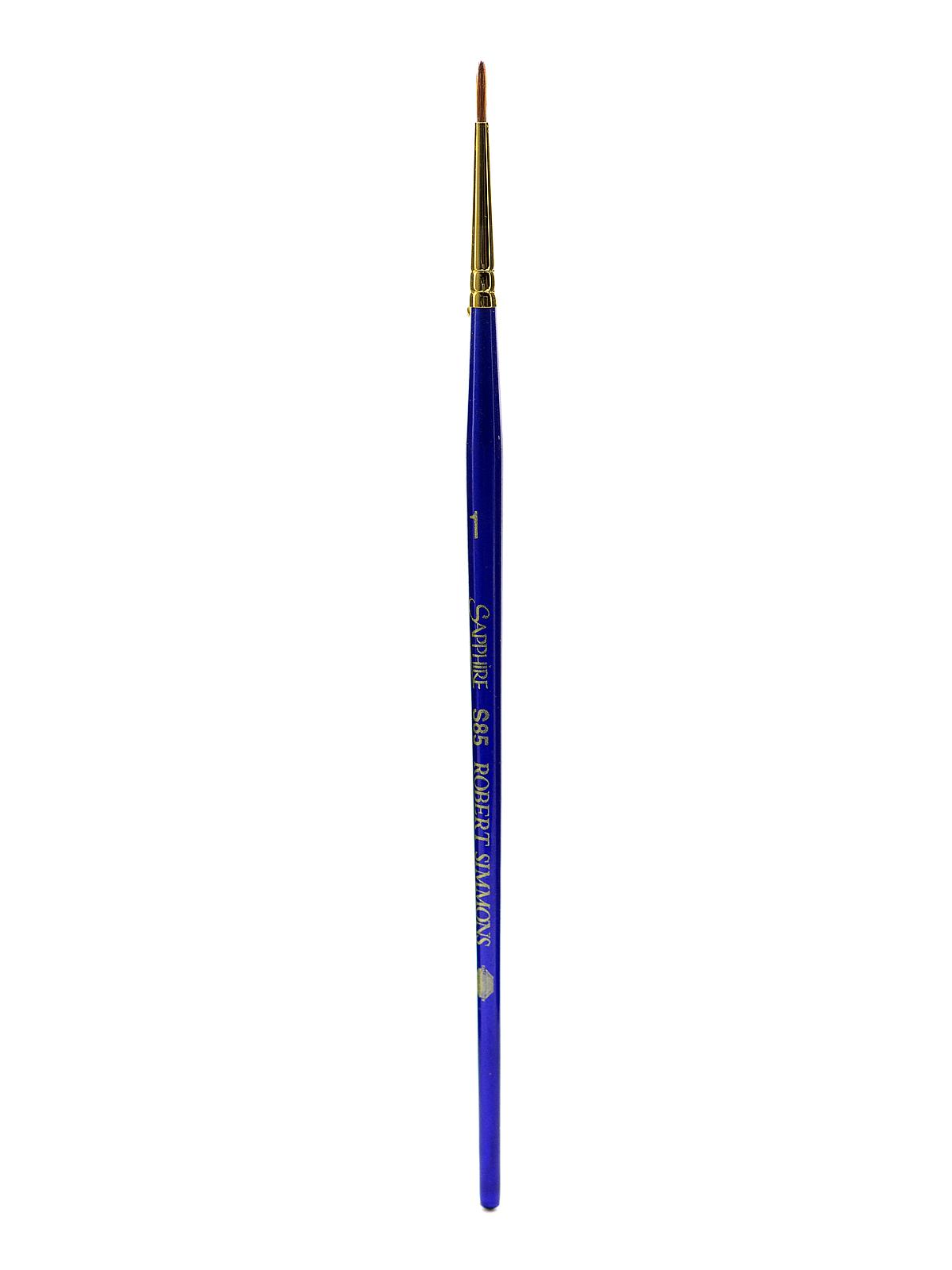Sapphire Series Synthetic Brushes Short Handle 1 Round S85