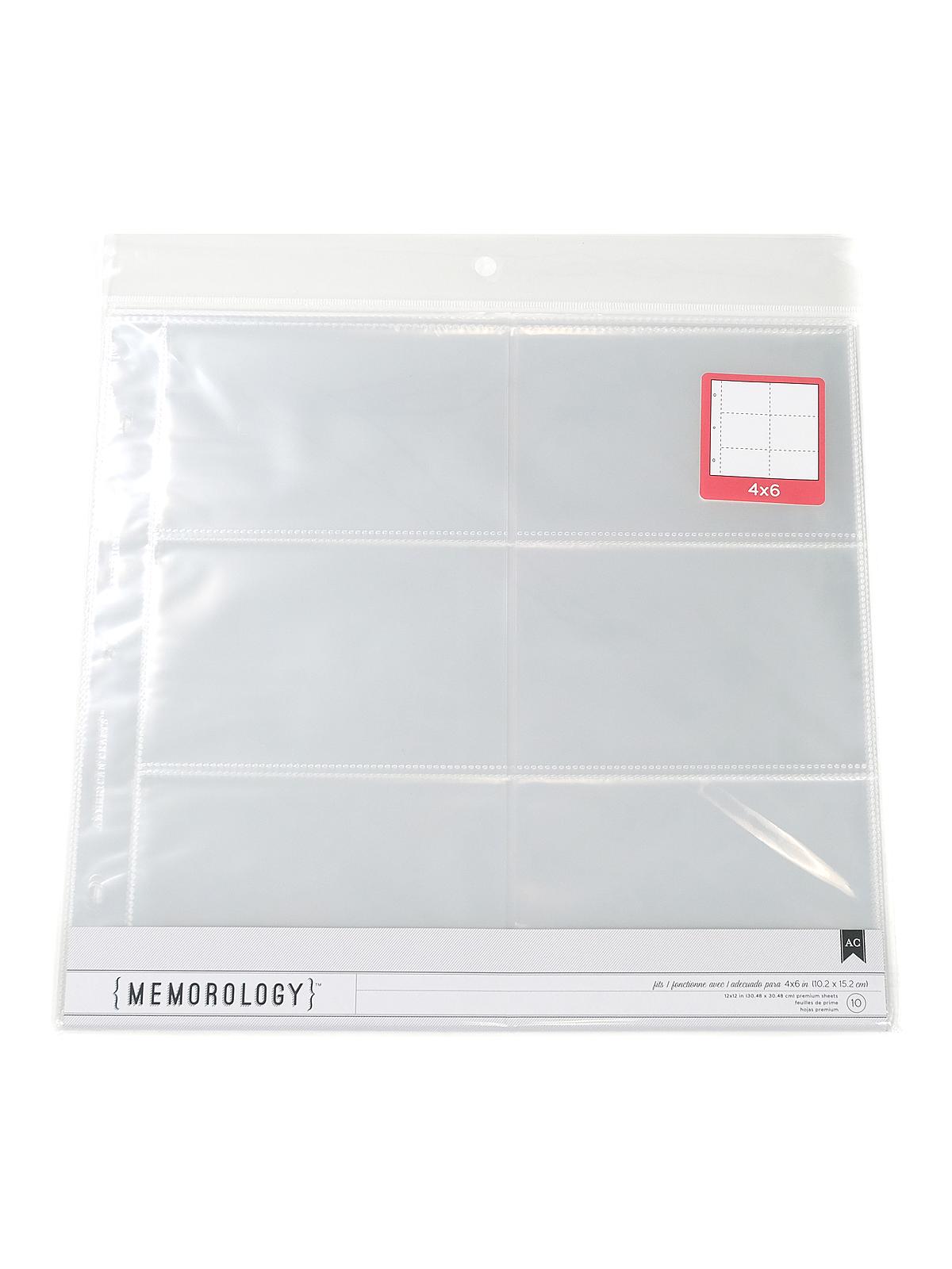 Page Protectors and Photo Protectors 12 in. x 12 in. photo protector pack of 10 horizontal sheets