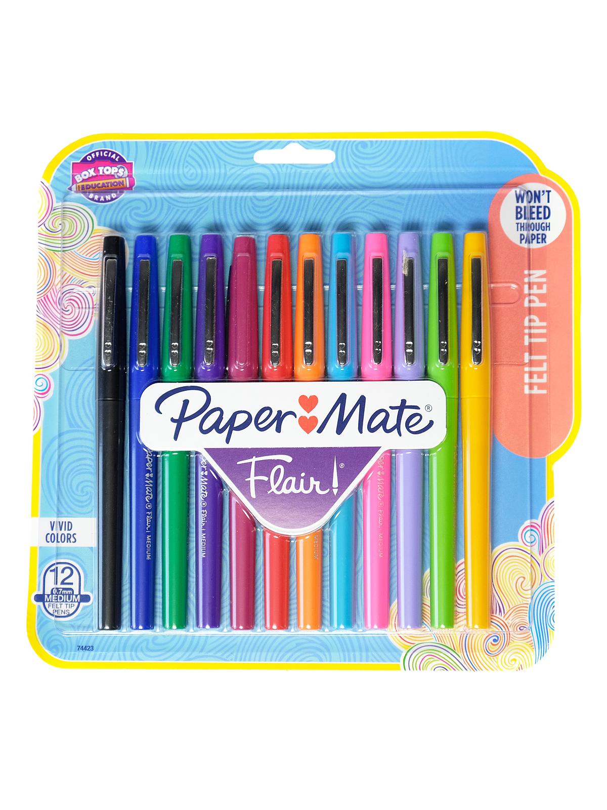 Flair Felt Tip Pens set of 12 fashion