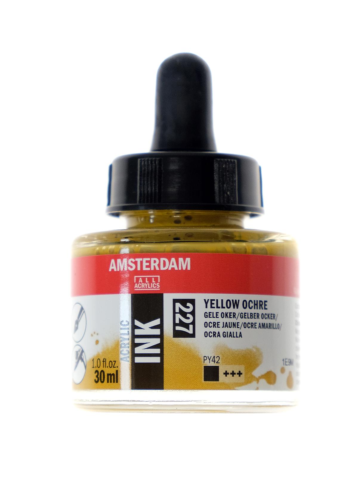 Acrylic Ink yellow ochre 30 ml