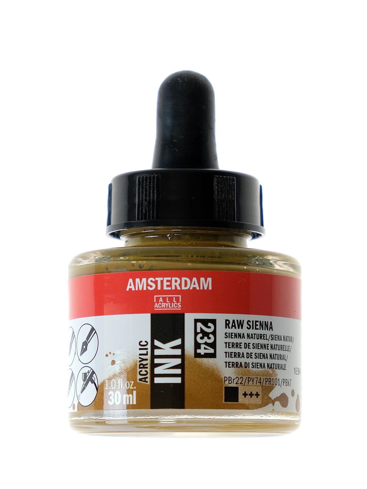 Acrylic Ink raw sienna 30 ml