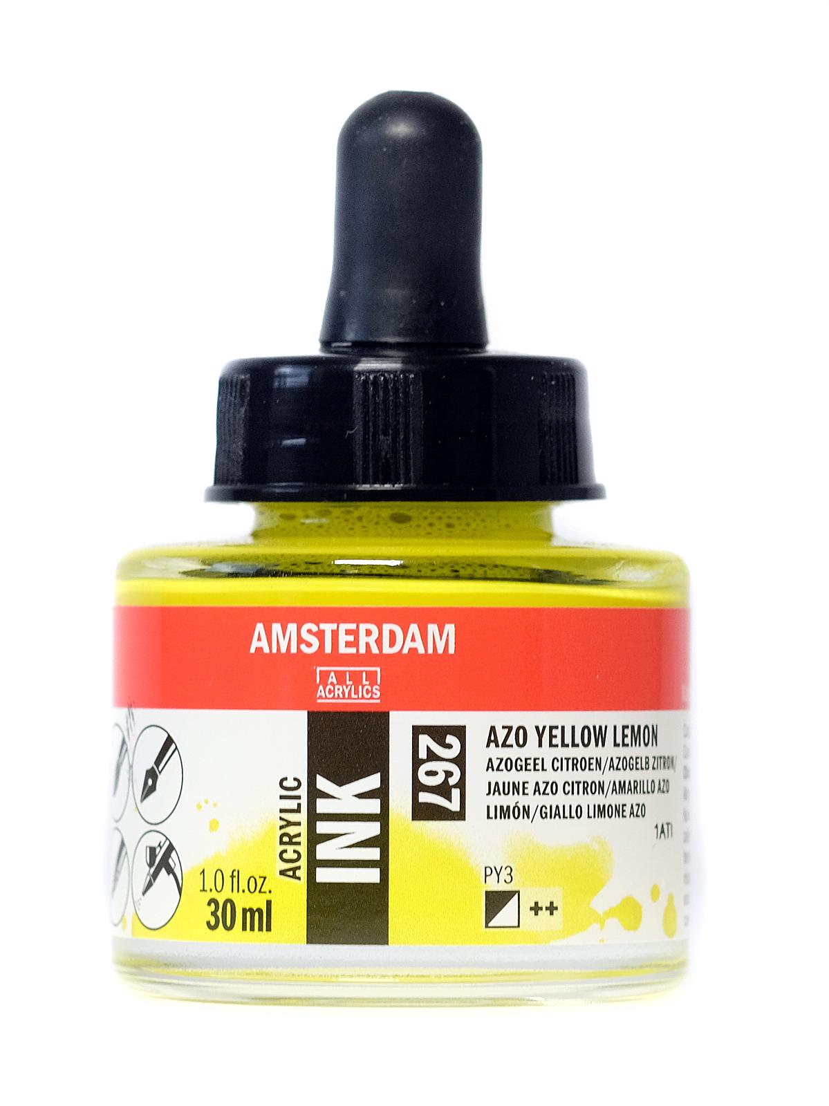Acrylic Ink azo yellow lemon 30 ml
