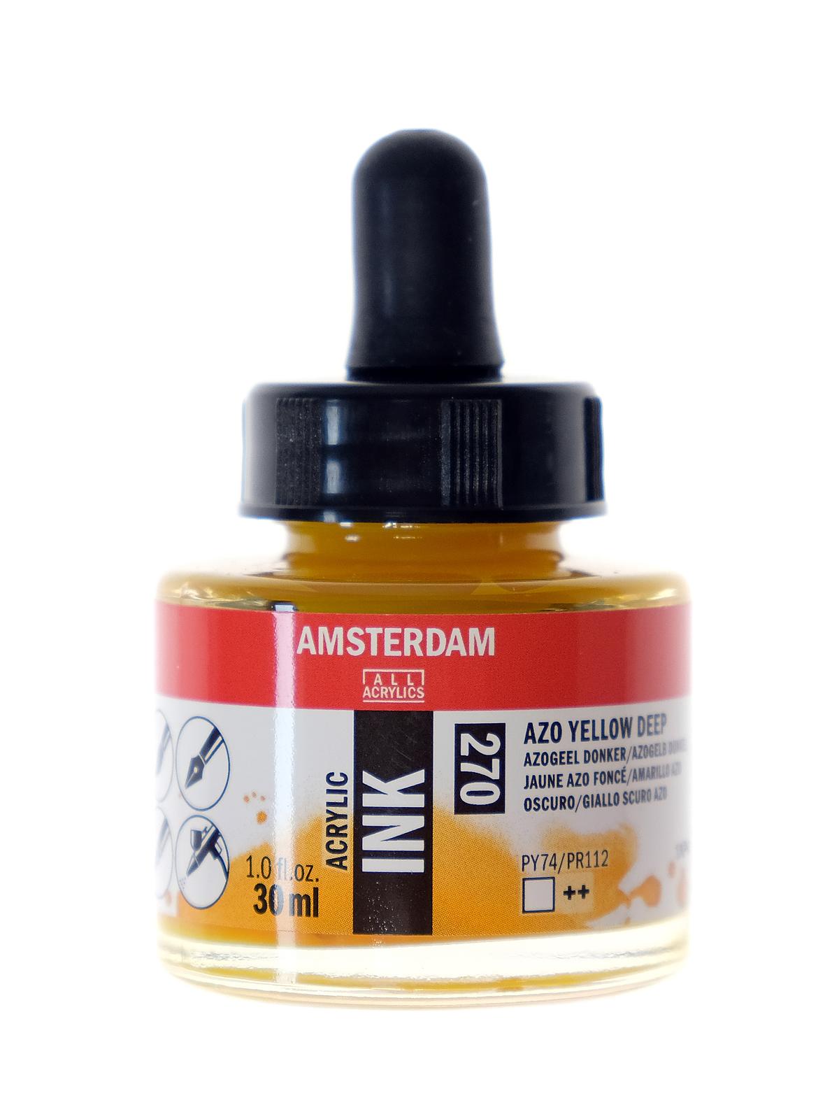 Acrylic Ink azo yellow deep 30 ml