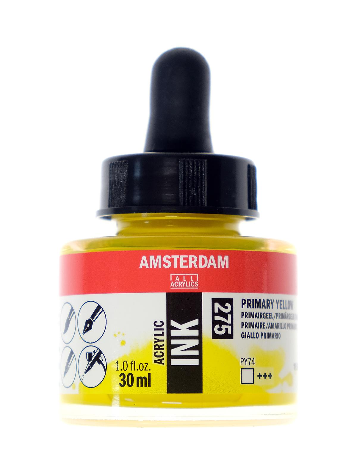 Acrylic Ink primary yellow 30 ml