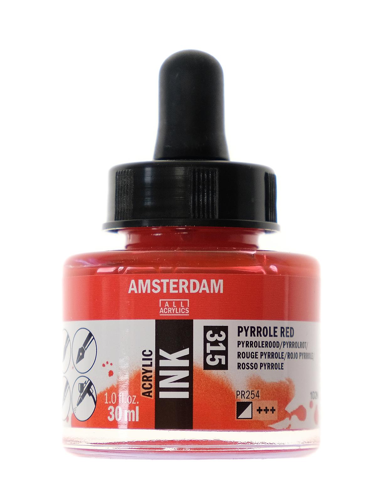 Acrylic Ink pyrrole red 30 ml