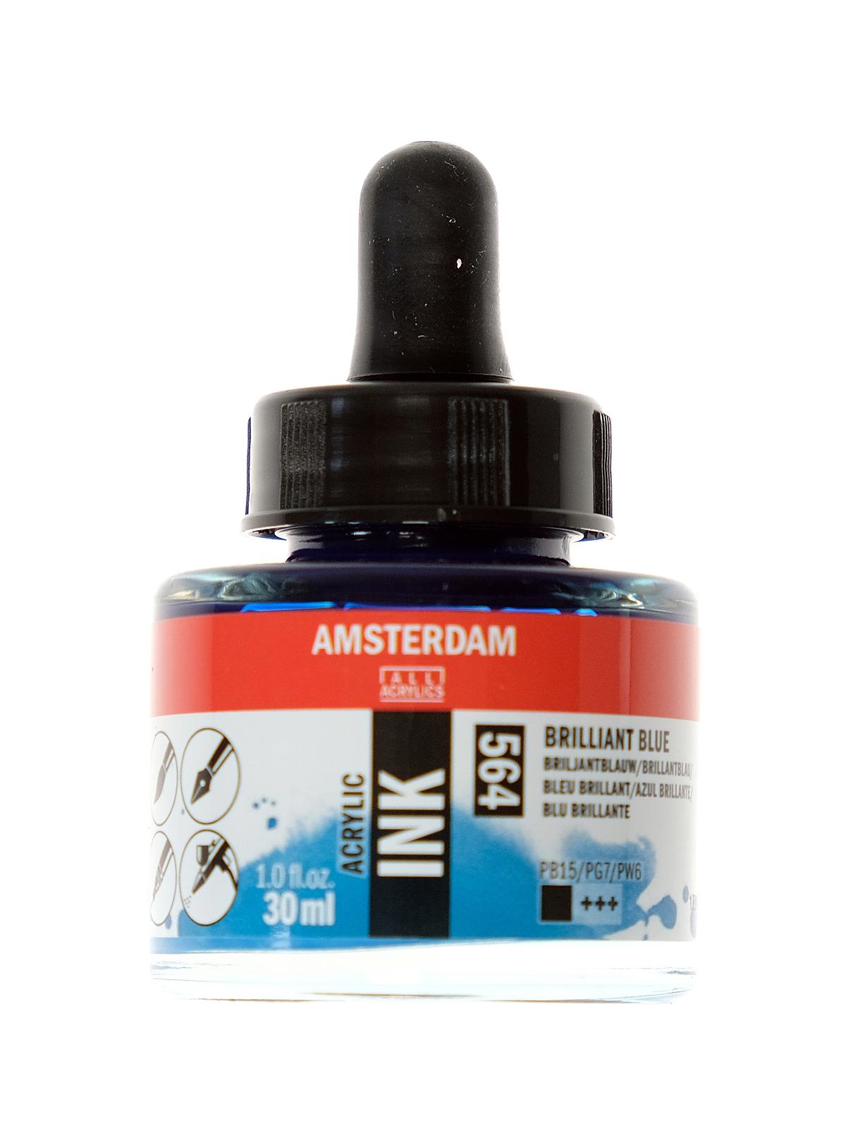 Acrylic Ink brilliant blue 30 ml