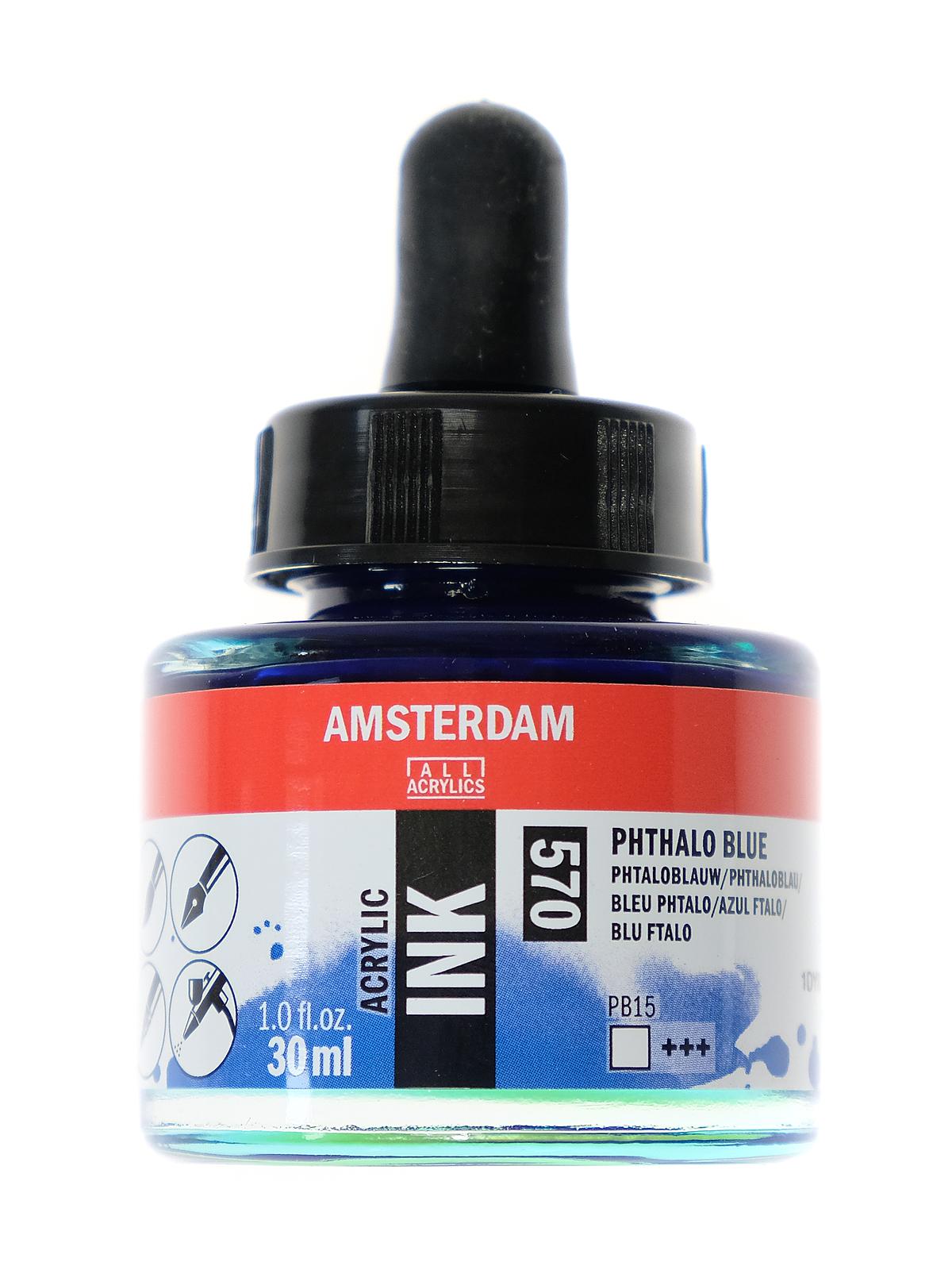 Acrylic Ink Phthalo Blue 30 Ml